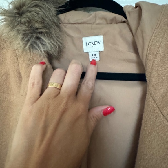 J.Crew Chateau parka camel wool coat 18 - Picture 2 of 3